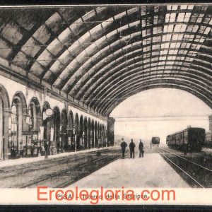 ad0202 - CARTOLINA D'EPOCA - Pisa Città - Interno della Stazione  1918