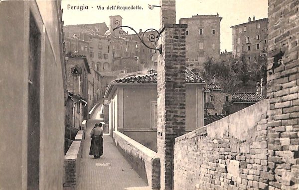 ab8857 - CARTOLINA  D'EPOCA - Perugia Città - Via dell' Acquedotto