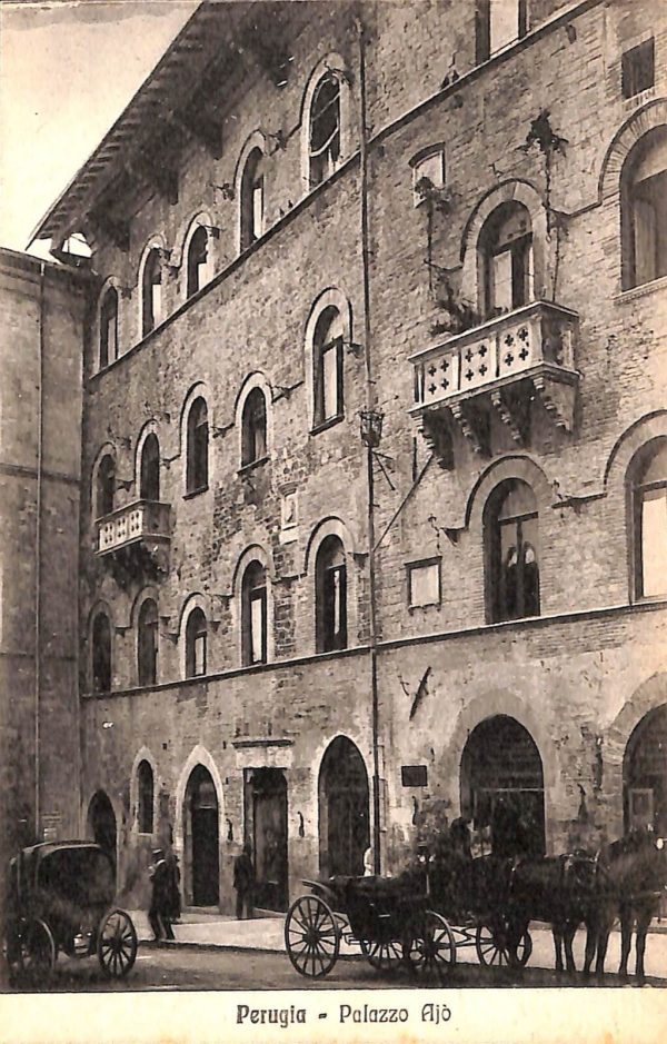 ab8866 - CARTOLINA  D'EPOCA - Perugia Città - Palazzo Ajò