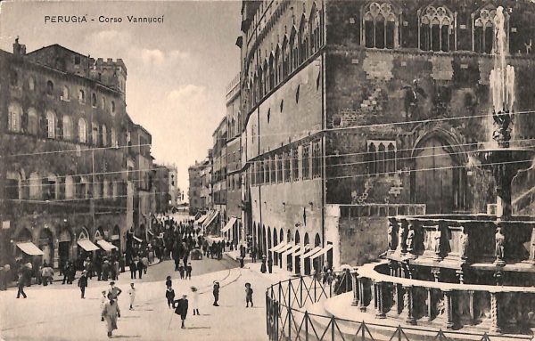 ab8868 - CARTOLINA  D'EPOCA - Perugia Città - Corso Vannucci