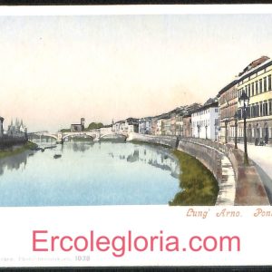 ad0264 - CARTOLINA D'EPOCA - Pisa Città - Lungarno - Ponte Solferino