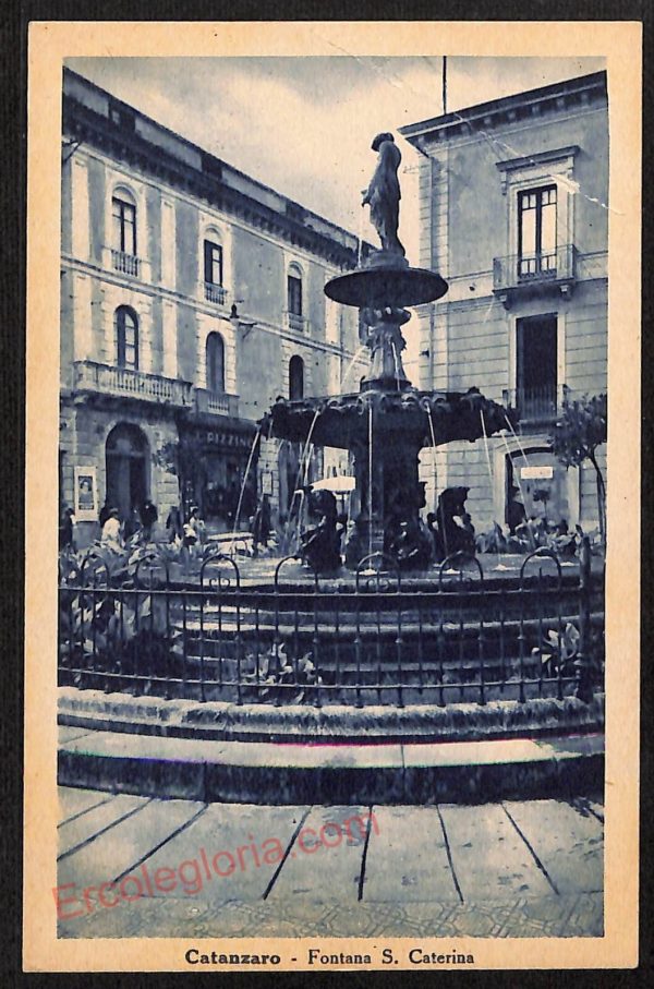 ae4893 - CARTOLINA D'EPOCA - Catanzaro Città - Fontana S. Caterina