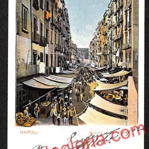 ah3742 - CARTOLINA D'EPOCA - Napoli Città - Mercato a Basso Porto