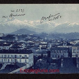 ae1814 - CARTOLINA  D'EPOCA TRIPLA - Biella Città - Panorama