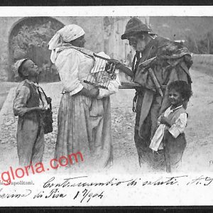 ah3744 - CARTOLINA D'EPOCA - Napoli Città - Costumi Napoletani