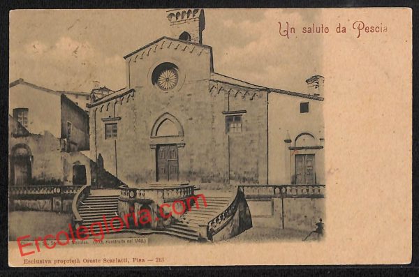 ah8739 - CARTOLINA D'EPOCA - Pistoia Provincia - Pescia