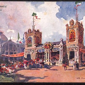 ag9185 - CARTOLINA D'EPOCA - Milano Città - Chiosco Milanese di Luigi Donini