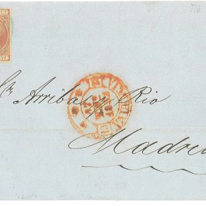 P2892 - SPAIN EDIFIL NR. 12, FROM VALENCIA 17.1.1852