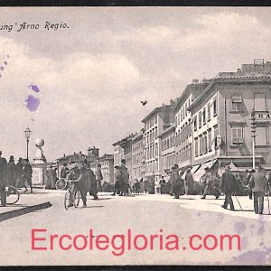 ad0268 - CARTOLINA D'EPOCA - Pisa Città - Lungarno Regio