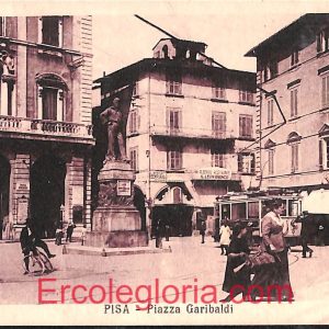 ad0269 - CARTOLINA D'EPOCA - Pisa Città - Piazza Garibaldi