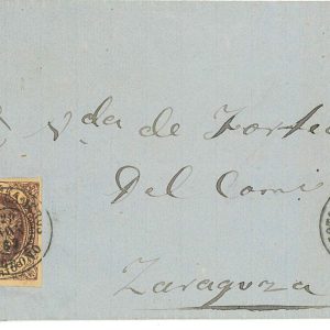 P2893 - SPAIN EDIFIL 58, FROM SOTO DE CAMEROS (LOGRONO) 1863