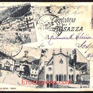 ae1815 - CARTOLINA  D'EPOCA - Biella Città - Rosazza  1899