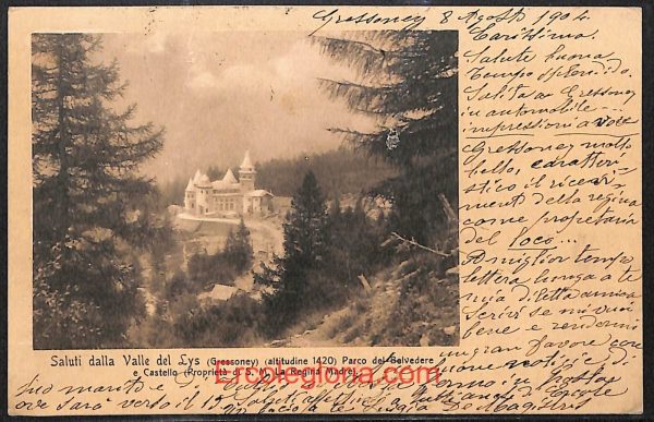 ad9945 - CARTOLINA  D'EPOCA - Aosta Provincia - Gressoney