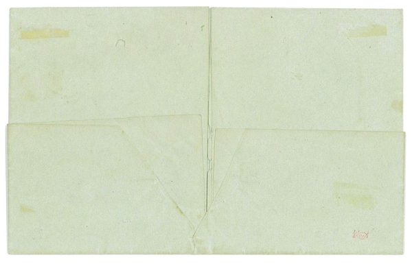 P2895 - ZUMSTEIN 16 II ON COMPLETE FOLDED LETTER, FROM BERNA, 1853, 4 MARGINS - immagine 2