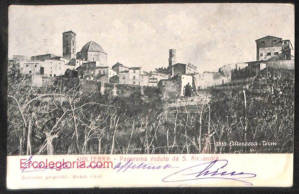 ad7224 - CARTOLINA D'EPOCA - Pisa Provincia - Volterra  1904