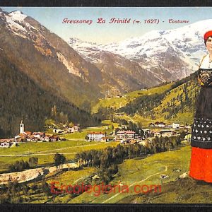 ad9948 - CARTOLINA  D'EPOCA - Aosta Provincia - Gressoney