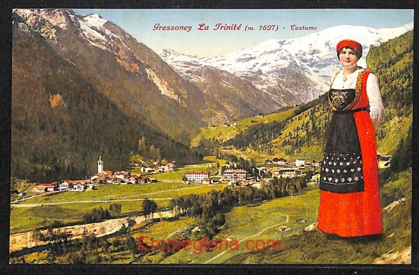 ad9948 - CARTOLINA  D'EPOCA - Aosta Provincia - Gressoney