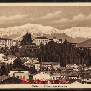 ae1817 - CARTOLINA  D'EPOCA - Biella Città - Panorama   1950