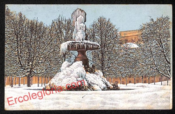 ah9746 - CARTOLINA D'EPOCA - Reggio Emilia Città - Fontana del Giardino