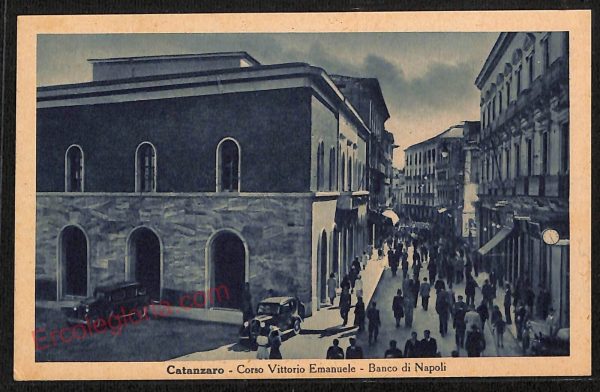 ae4911 - CARTOLINA D'EPOCA - Catanzaro Città - Corso Vittorio Emanuele