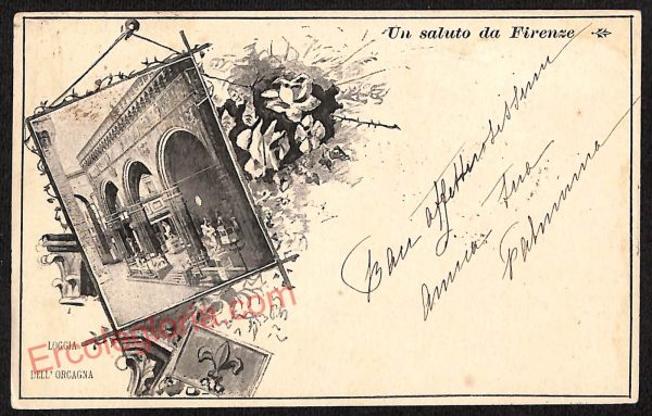 ae6641 - CARTOLINA D'EPOCA - Firenze Città - Loggia dell' Orcagna