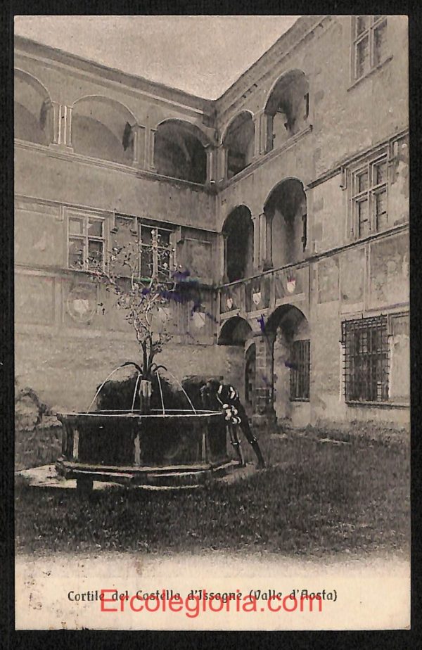 ad9953 - CARTOLINA  D'EPOCA - Aosta Provincia - Issogne   1918