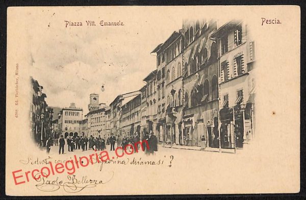 ah8763 - CARTOLINA D'EPOCA - Pistoia Provincia - Pescia