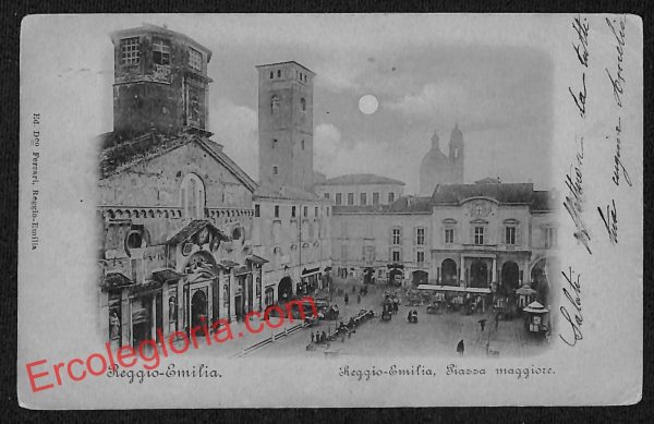 ah9752 - CARTOLINA D'EPOCA - Reggio Emilia Città - Piazza Maggiore
