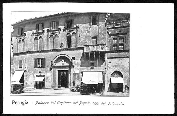 ab8925 - CARTOLINA  D'EPOCA - Perugia Città - Palazzo del Capitano