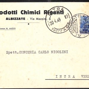 ab4907-  CARTOLINA  D'EPOCA -  Varese Provincia  :  ALBIZZATE  1949