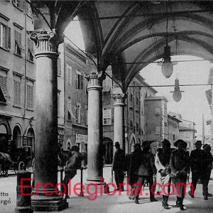 ad0297 - CARTOLINA D'EPOCA - Pisa Città - Borgo stretto e Borgo Largo