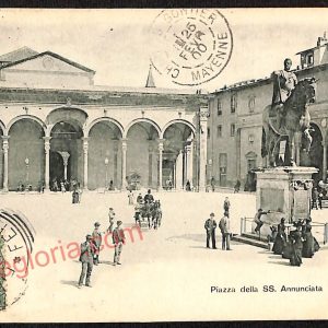 ae6647 - CARTOLINA D'EPOCA - Firenze Città - Piazza della SS. Annunciata  1900