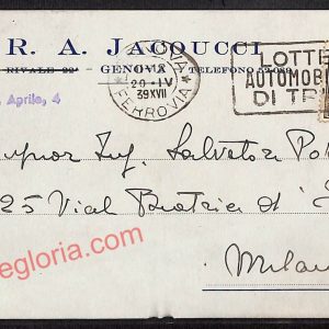 ag0749 - CARTOLINA D'EPOCA - Genova Città - R. A. Jacoucci