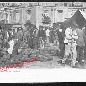 ah3769 - CARTOLINA D'EPOCA - Napoli Città - Mercato di melloni