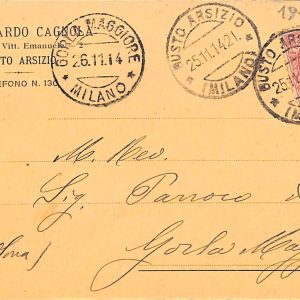 ab4918-  CARTOLINA  D'EPOCA -  Varese Provincia  :  BUSTO ARSIZIO 1914