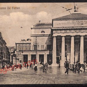 ag0750 - CARTOLINA D'EPOCA - Genova Città - Piazza De Ferrari  1916