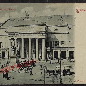 ag0751 - CARTOLINA D'EPOCA - Genova Città - Teatro Carlo Felice  1905