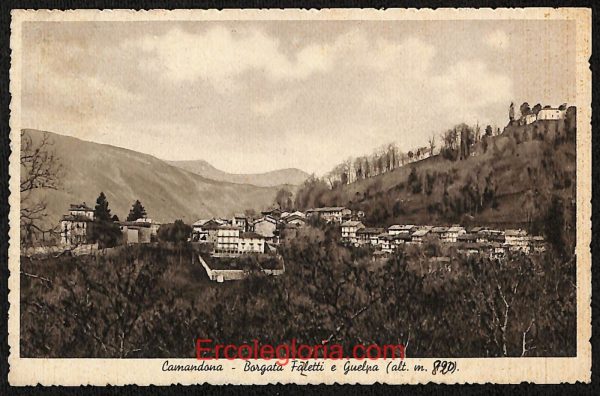 ae1844 - CARTOLINA  D'EPOCA - Biella Provincia - Camandona