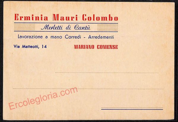 ae5234 - CARTOLINA D'EPOCA - Como Provincia - Cantù