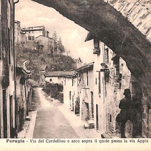 ab8940 - CARTOLINA  D'EPOCA - Perugia Città - Via del Cardellino