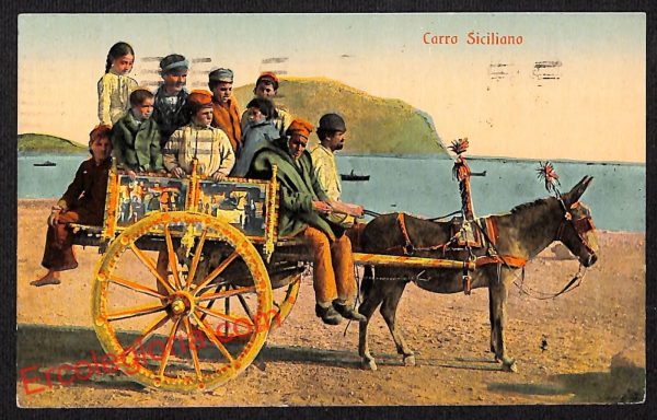 ah5230 - CARTOLINA D'EPOCA - Palermo Città - Costumi Siciliani