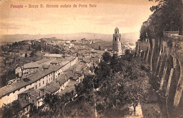 ab8943 - CARTOLINA  D'EPOCA - Perugia Città - Borgo S. Antonio