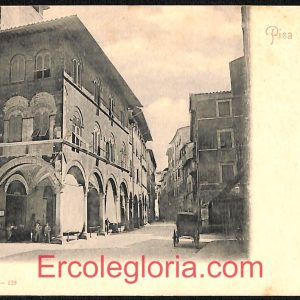 ad0319 - CARTOLINA D'EPOCA - Pisa Città - Via Sotto Borgo