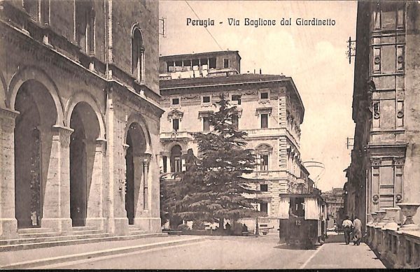 ab8944 - CARTOLINA  D'EPOCA - Perugia Città - Via Baglione