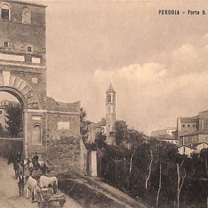 ab8946 - CARTOLINA  D'EPOCA - Perugia Città - Porta S. Girolamo