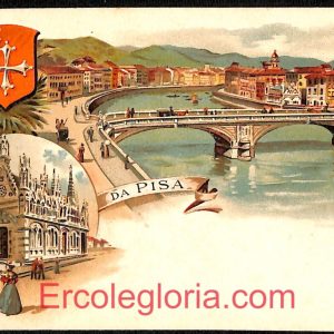 ad0330 - CARTOLINA D'EPOCA - Pisa Città - Saluti da PISA