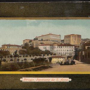 ab8956 - CARTOLINA  D'EPOCA - Perugia Città - Panorama da S. Anna