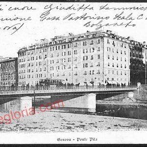 ag0777 - CARTOLINA D'EPOCA - Genova Città - Ponte Vila  1903