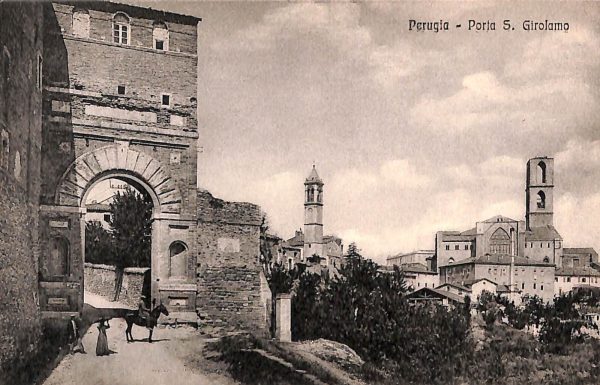 ab8958 - CARTOLINA  D'EPOCA - Perugia Città - Porta S. Girolamo