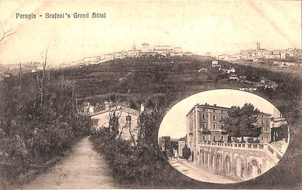 ab8964 - CARTOLINA  D'EPOCA - Perugia Città - Brufani Grand Hotel
